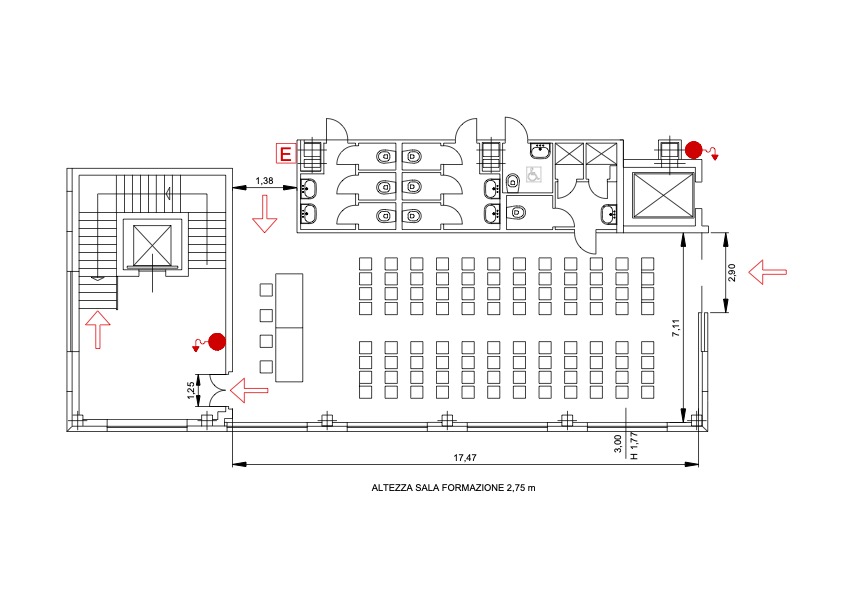 PLANIMETRIA SALA FORMAZIONE